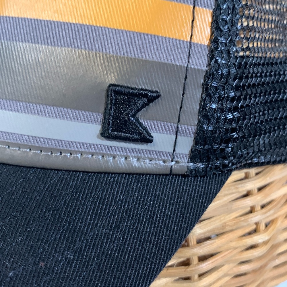 Kooringal striped grey black cap Hat - Picture 2 of 10